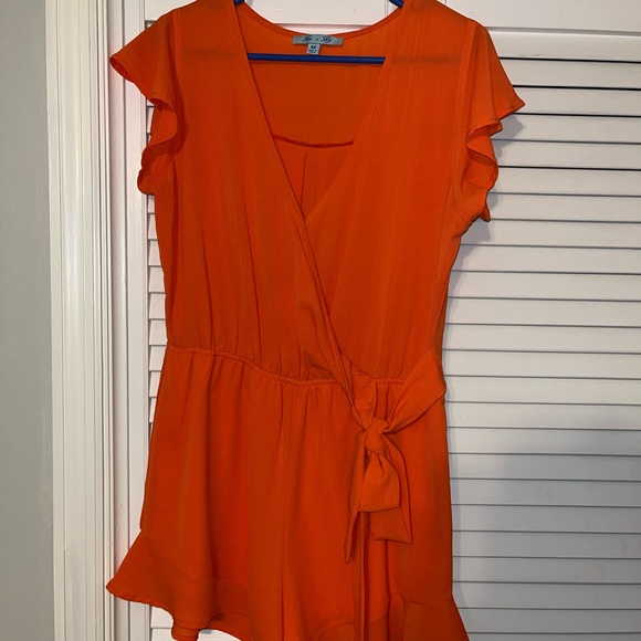 Orange Romper - Picture 1 of 2